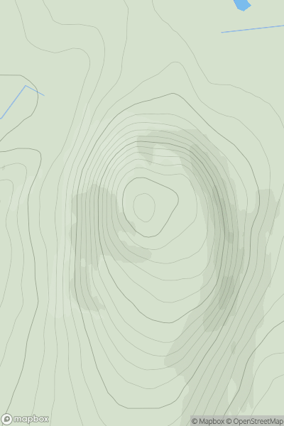 Thumbnail image for Cnoc Craggie [Durness to Loch Shin] showing contour plot for surrounding peak